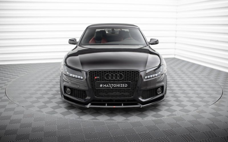 Maxton Front Ansatz V.2 Audi S5 / A5 S-Line 8T schwarz Hochglanz AU-S5-1-FD1-G
