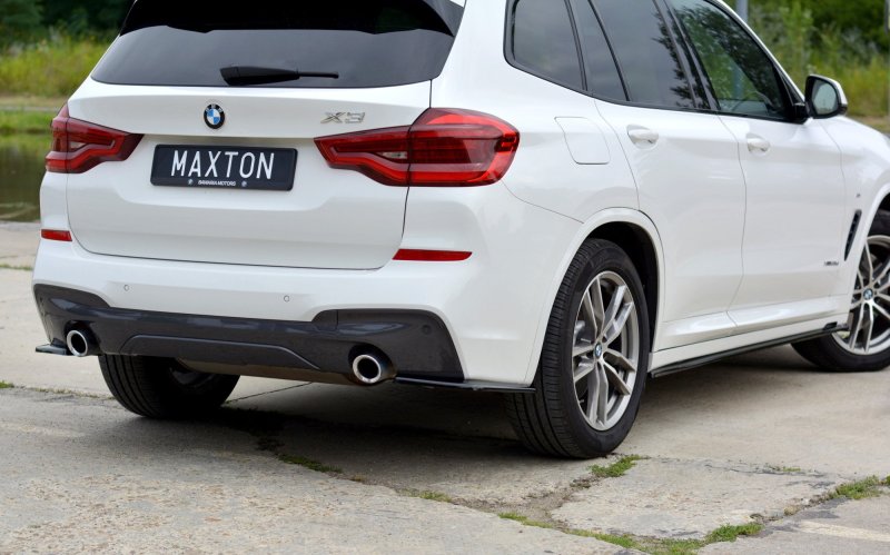 Maxton Heck Ansatz Flaps Diffusor für BMW X3 G01 M Paket schwarz Hochglanz BM-X3-01-MPACK-RSD1-G