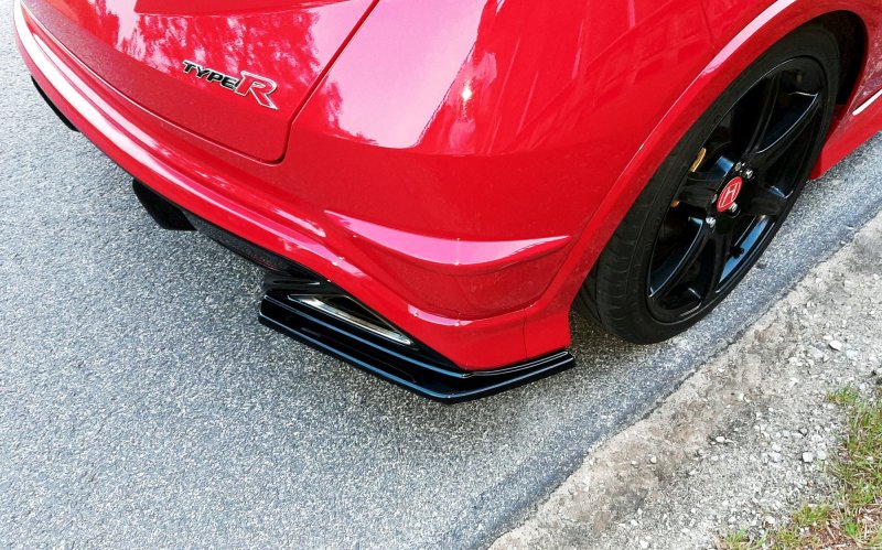 Maxton Heck Ansatz Flaps Diffusor für HONDA CIVIC VIII TYPE-R GP schwarz Hochglanz HO-CI-8-TYPE-R-GP-RSD1-G