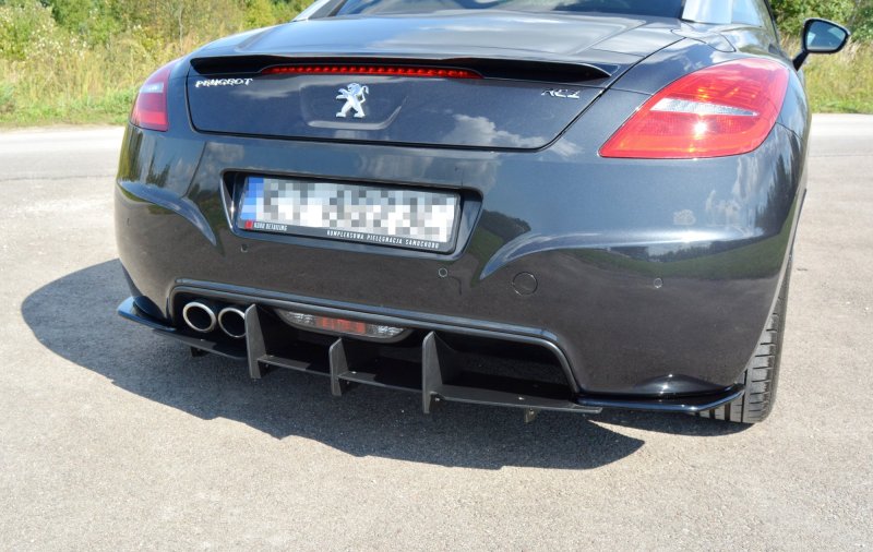 Maxton Diffusor Heck Ansatz für Heckschürze für PEUGEOT RCZ  PE-RCZ-1F-CNC-RS1
