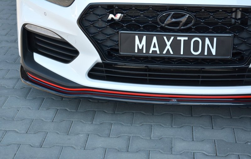 Maxton Front Splitter V.2 Hyundai I30 N Mk3 Hatchback / Fastback schwarz Hochglanz HY-I30-3-N-FD2-G