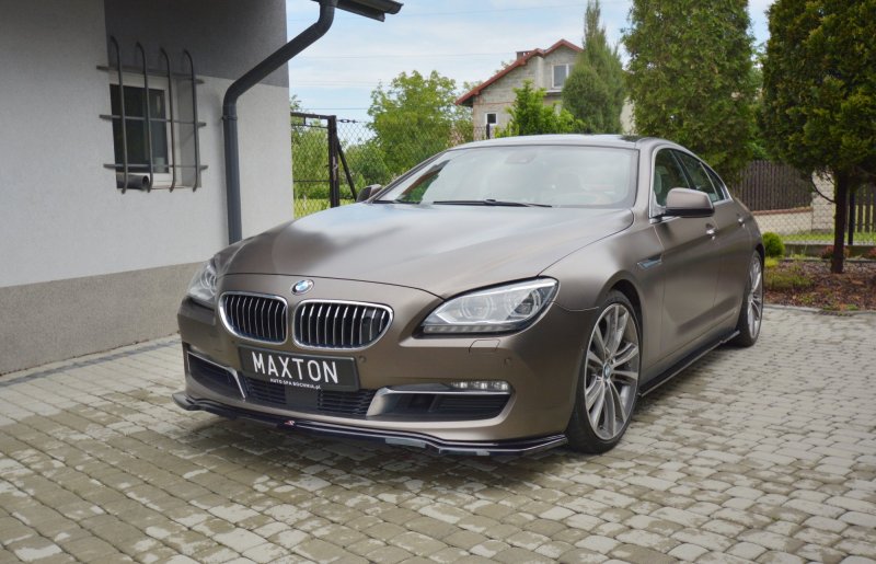 Maxton Seitenschweller Ansatz für BMW 6er GRAN COUPÉ schwarz Hochglanz BM-6-06-GC-SD1-G