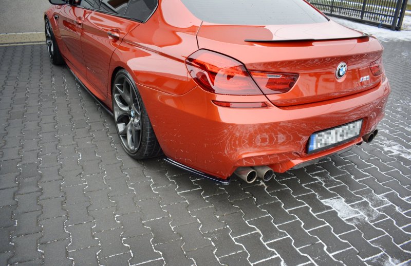 Maxton Heck Ansatz Flaps Diffusor für BMW M6 GRAN COUPÉ schwarz Hochglanz BM-6-06-M-GC-RSD1-G