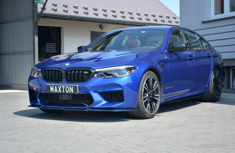 Maxton Front Ansatz V.2 für BMW M5 F90 schwarz Hochglanz BM-5-90-M-FD3+FD2-G