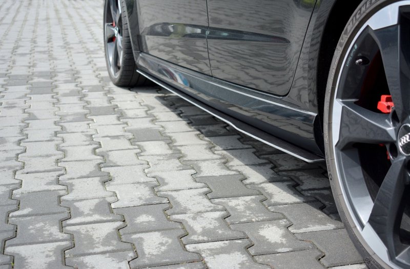 Maxton Sport Seitenschweller Ansatz für V.1 für Audi RS3 8V FL Sportback AU-RS3-8VF-CNC-SD1