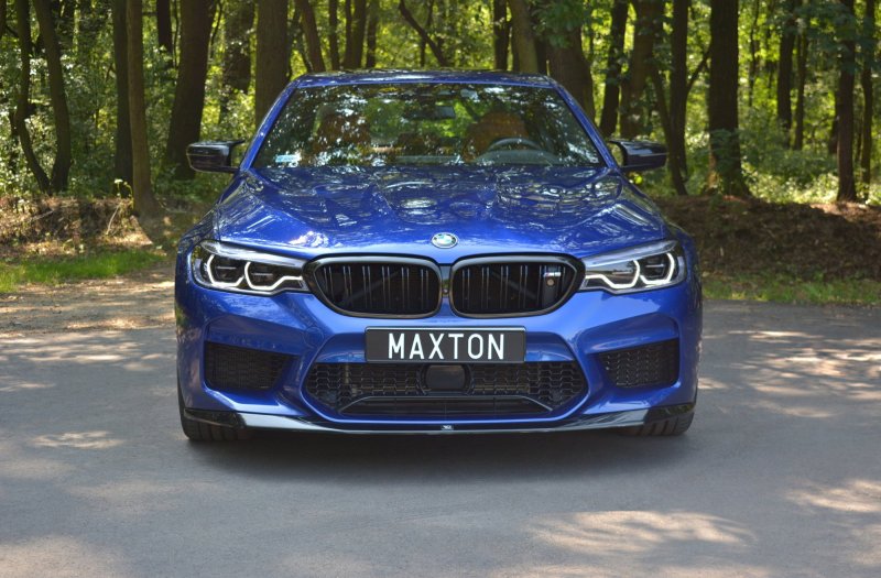 Maxton Front Ansatz V.1 für BMW M5 F90 schwarz Hochglanz BM-5-90-M-FD1-G