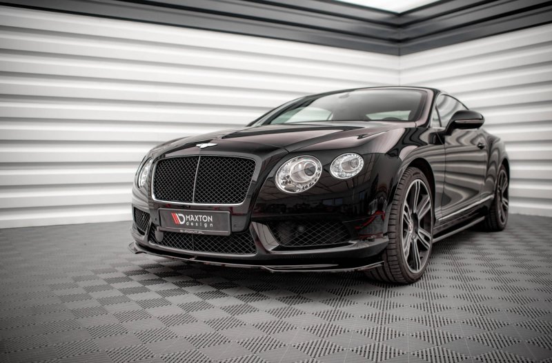 Maxton Front Ansatz V.2 für Bentley Continental GT V8 S Mk2 schwarz Hochglanz BE-CO-GT-1F-FD2-G