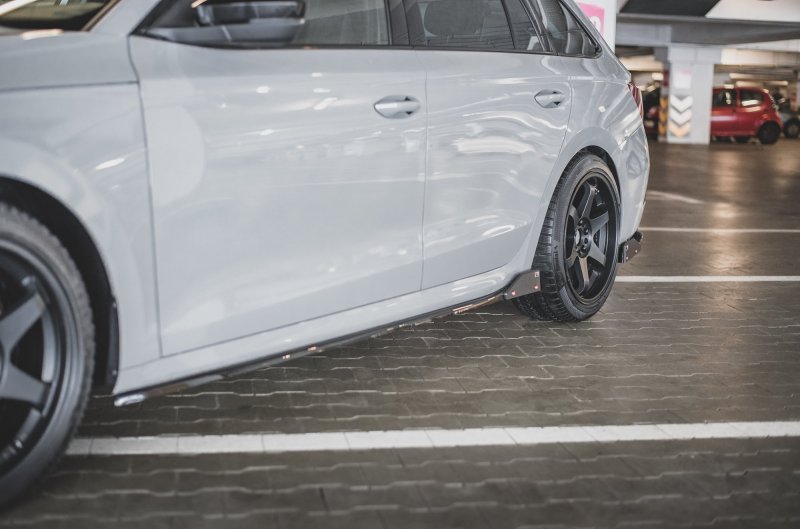 Maxton Seitenschweller Ansatz + Flaps V.2 für Skoda Octavia RS Mk4 SK-OC-4-RS-SD2G+S