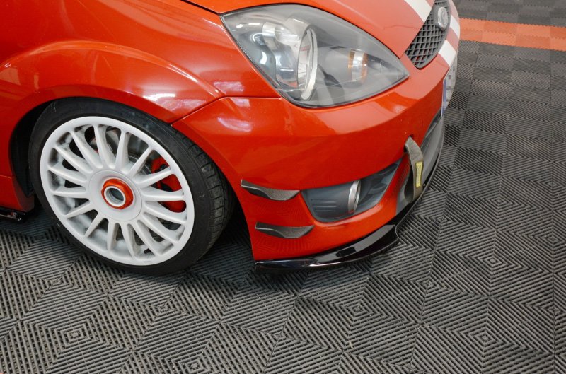 Maxton Front Ansatz V.1 für Ford Fiesta ST Mk6 schwarz Hochglanz FO-FI-6-ST-FD1-G