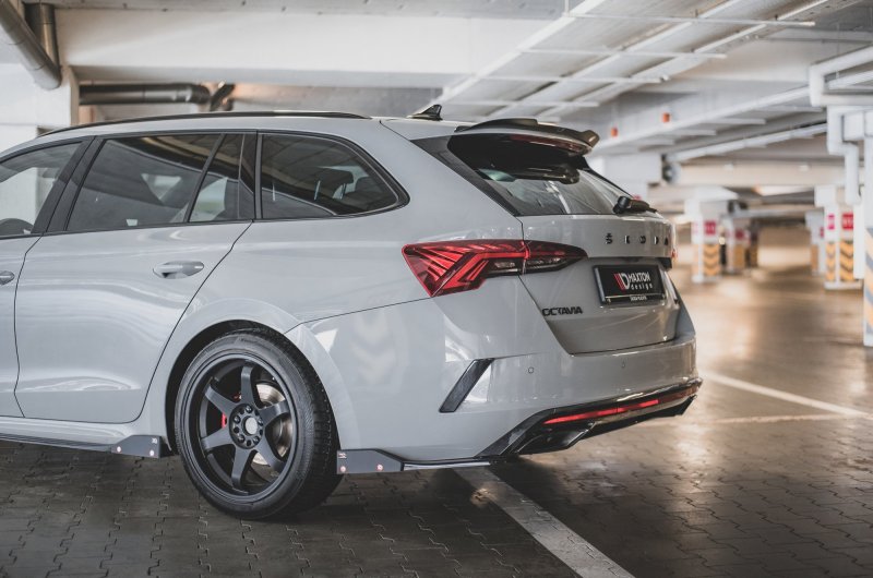 Maxton Heck Ansatz Flaps Diffusor +Flaps für V.2 Skoda Octavia RS Mk4 SK-OC-4-RS-RSD2G+RS