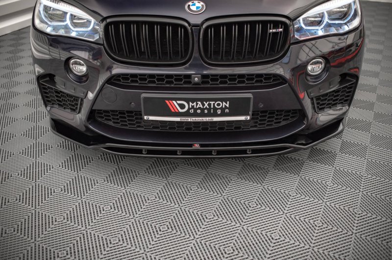 Maxton Front Ansatz V.2 für BMW X5 M F15 schwarz Hochglanz BM-X5M-15-FD2G+FD2R-G