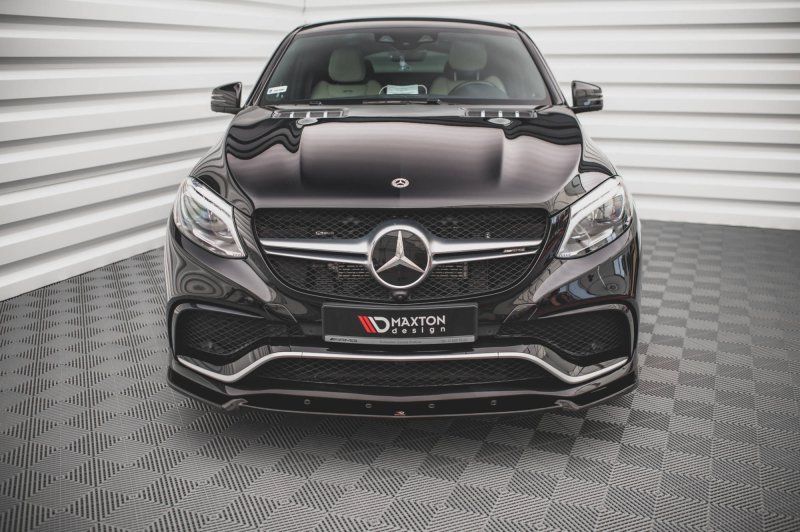 Maxton Front Ansatz V.1 für Mercedes-Benz GLE 63 AMG C292 schwarz Hochglanz ME-GLE-C292-AMG-FD1-G