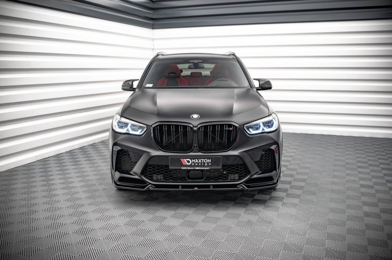Maxton Front Ansatz V.1 für BMW  X5M F95 schwarz Hochglanz BM-X5M-05-FD1-G