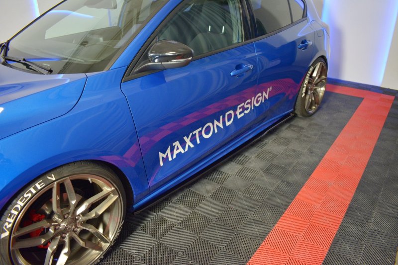 Maxton Seitenschweller Ansatz für V.3 für Ford Focus ST / ST-Line Mk4 schwarz Hochglanz FO-FO-4-STLINE-SD3-G