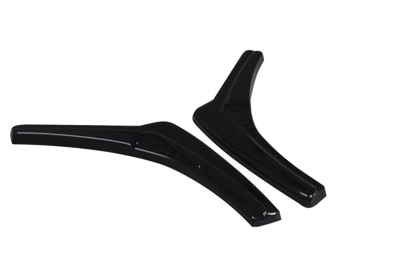 Maxton Heck Ansatz Flaps Diffusor V.2 für BMW 1er F20/F21 M-POWER FACELIFT schwarz Hochglanz BM-1-F20F-M-RSD2-G