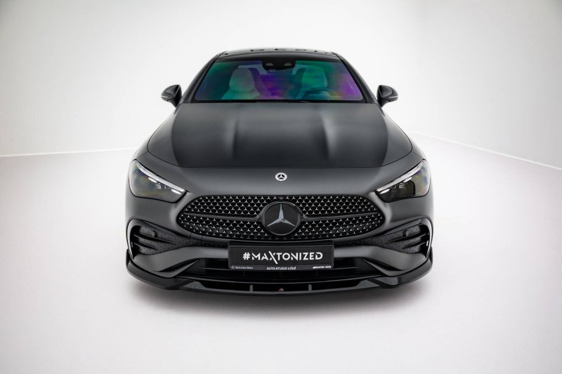 Maxton Front Ansatz V.2 Mercedes-Benz CLE AMG-Line C236 schwarz Hochglanz ME-CLE-236-AMGLINE-FD2-G