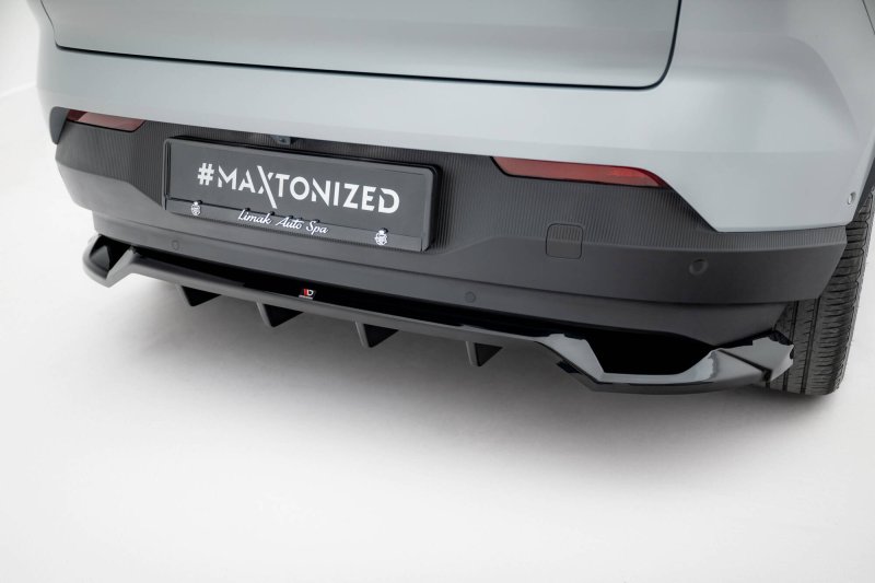 Maxton Mittlerer Cup Diffusor Heck Ansatz Volvo EX30 Mk1 schwarz Hochglanz VO-EX30-1-RD1G+RD2-G