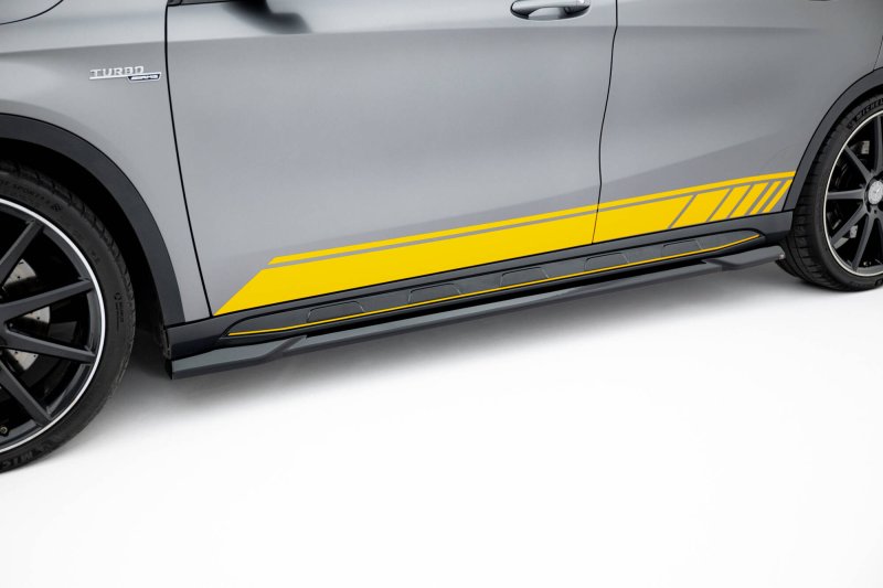 Maxton Seitenschweller Ansatz V.2 Mercedes-Benz GLA 45 AMG X156 schwarz Hochglanz ME-GLA-156-AMG-SD2-G