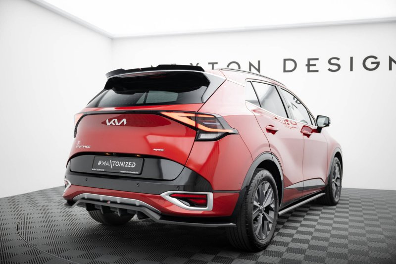 Maxton Spoiler CAP Abrisskante Kia Sportage GT-Line Mk5 schwarz Hochglanz KI-SP-5-GTLINE-CAP1-G