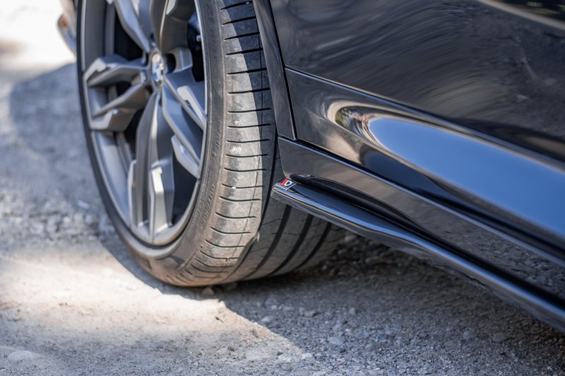 Maxton Seitenschweller Ansatz für BMW X4 M-Paket G02 schwarz Hochglanz BM-X4-02-MPACK-SD1-G
