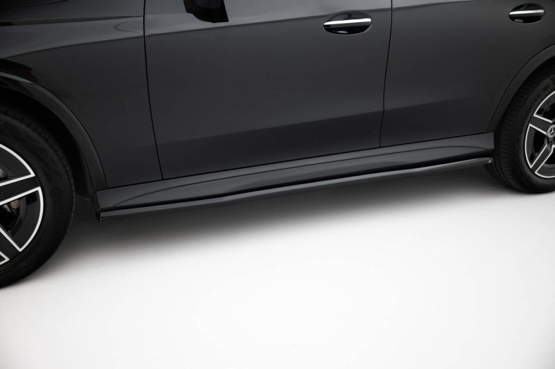 Maxton Seitenschweller Ansatz Mercedes-Benz GLC Coupe AMG-Line C254 schwarz Hochglanz ME-GLC-C254-AMGLINE-SD1-G