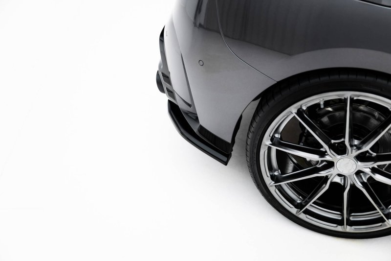 Maxton Heck Ansatz Flaps Diffusor V.1 BMW 1er M-Paket F70 schwarz Hochglanz BM-1-70-M-RSD1-G