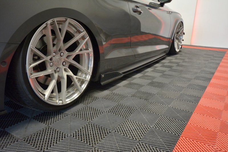 Maxton Seitenschweller Ansatz für Audi S5 / A5 S-Line F5 Coupe AU-S5-2-FSD1
