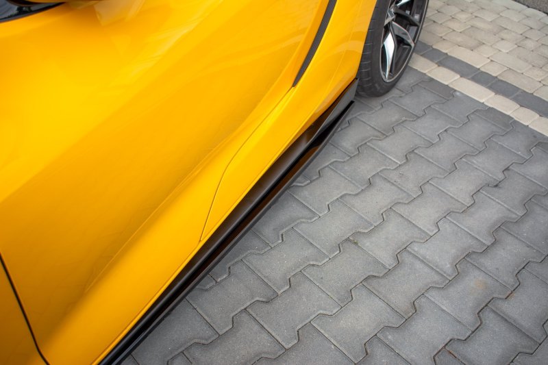 Maxton Seitenschweller Ansatz für V.1 für Toyota Supra Mk5 schwarz Hochglanz TO-SU-5-SD1-G