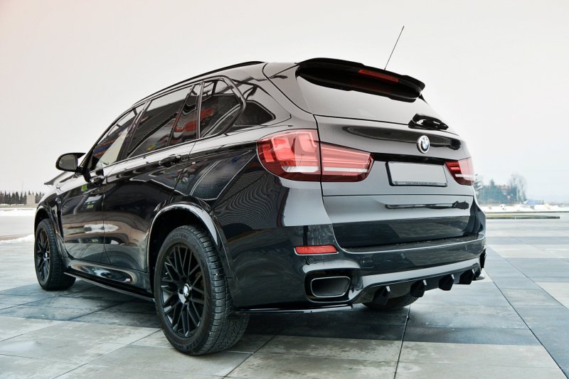 Maxton Diffusor Heck Ansatz für BMW X5 F15 M Paket schwarz Hochglanz BM-X5-15-M-RS1-G