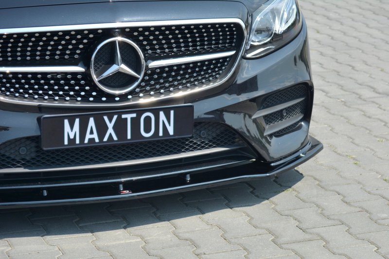 Maxton Front Ansatz V.1 für Mercedes-Benz E-Klasse W213 Coupe (C238)  AMG-Line schwarz Hochglanz ME-E-213-AMGLINE-C-FD1-G - Online-Shop