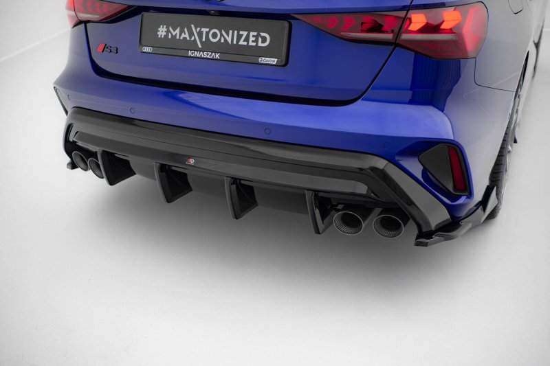Maxton Diffusor Heck Ansatz Audi S3 Limousine 8Y Facelift AU-S3-8YF-S-RS1GOO_OO