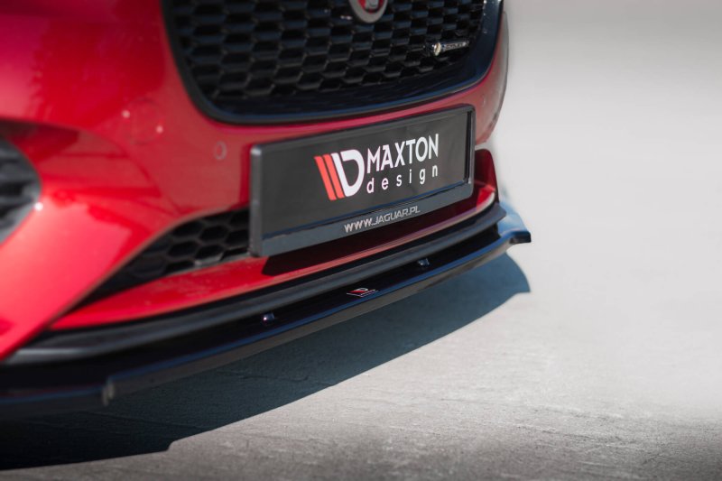 Maxton Front Ansatz Jaguar XE R-Dynamic X760 Facelift schwarz Hochglanz JA-XE-1F-RDYNAMIC-FD1-G