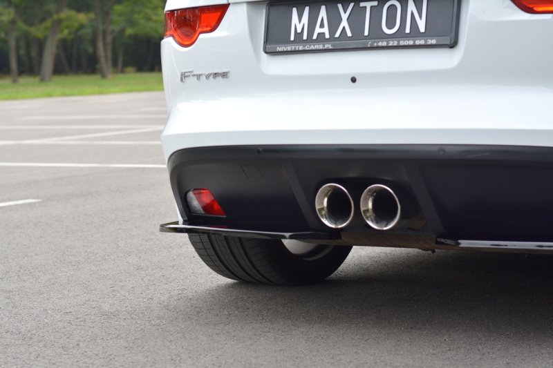 Maxton Heck Ansatz Flaps Diffusor für JAGUAR F-TYPE schwarz Hochglanz JA-F-TYPE-1-RSD1-G
