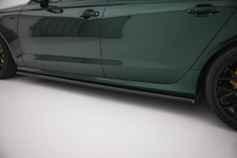 Maxton Seitenschweller Ansatz V.2 Audi A6 S-line / S6 C7 schwarz Hochglanz AU-A6-C7-SLINE-AV-SD1-G
