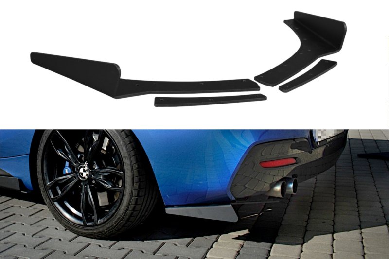 Maxton Heck Ansatz Flaps Diffusor für BMW 1er F20/F21 M-Power FACELIFT BM-1-F20F-M-CNC-RSD1