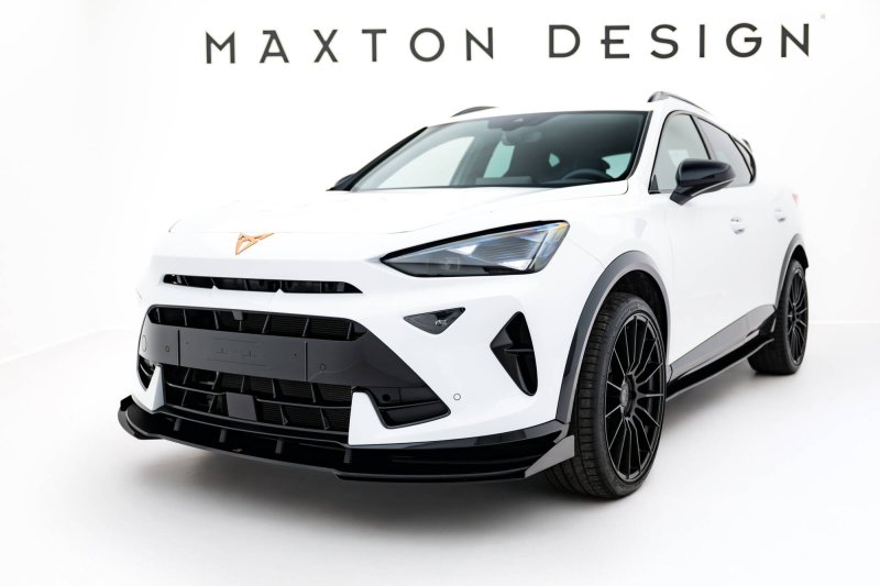 Maxton Street Pro Front Ansatz + Flaps Cupra Formentor Mk1 Facelift schwarz Hochglanz CUFO1FCNC-FD1BRB+FSF1-G