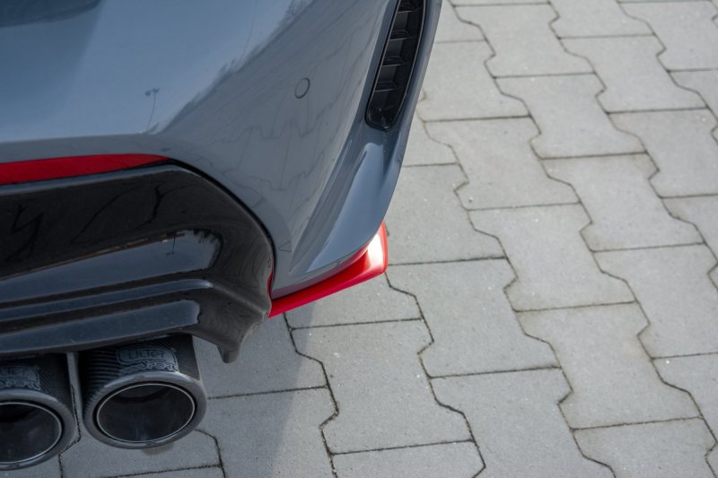 Maxton Heck Ansatz Flaps Diffusor V.2 für BMW 1er F40 M-Paket BM-1-40-MPACK-RSD3-RED