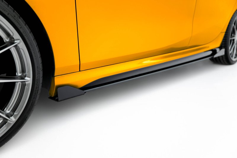 Maxton Side Flaps BMW M135i F70 schwarz Hochglanz BM170MPACKCNC-SF1-G