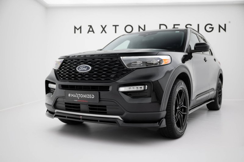 Maxton Front Ansatz Ford Explorer XLT Mk6 schwarz Hochglanz FO-EX-6-XLT-FD1G+FD1R-G