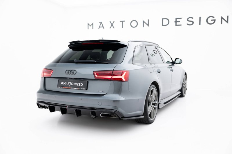 Maxton Heck Ansatz Flaps Diffusor V.3 Audi S6 / A6 S-Line / A6 C7 FL schwarz Hochglanz AU-A6-C7F-SLINE-RSD1-G
