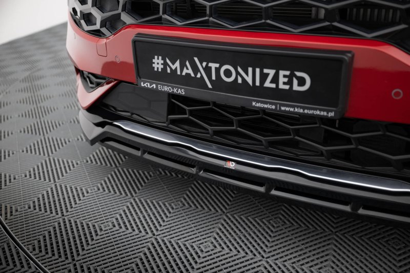 Maxton Front Ansatz V.2 Kia Sportage GT-Line Mk5 schwarz Hochglanz KI-SP-5-GTLINE-FD2G+FD2R-G