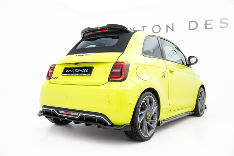 Maxton Mittlerer Cup Diffusor Heck Ansatz Abarth 500e schwarz Hochglanz FI-500E-2-AB-RD1G+RD2-G