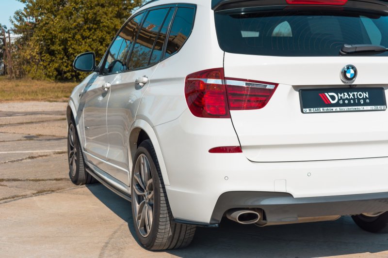 Maxton Heck Ansatz Flaps Diffusor für BMW X3 F25 M-Paket Facelift  schwarz Hochglanz BM-X3-25-MPACK-RSD1-G