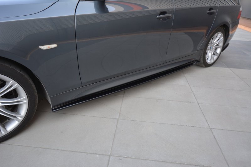 Maxton Seitenschweller Ansatz für BMW 5er E60/61 M Paket schwarz Hochglanz BM-5-60-MPACK-SD1-G