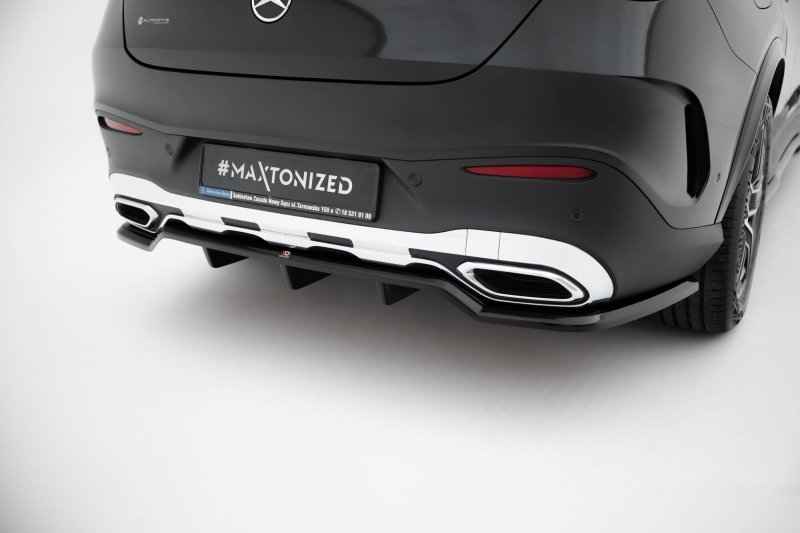 Maxton Mittlerer Cup Diffusor Heck Ansatz Mercedes-Benz GLC Coupe AMG-Line C254 schwarz Hochglanz ME-GLC-C254-AMGLINE-RD1G+RD2-G