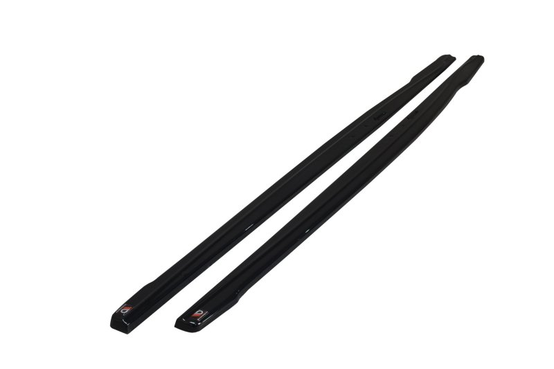 Maxton Seitenschweller Ansatz für V.2 für. BMW 1er F20 M135i / M140i / M-Paket schwarz Hochglanz BM-1-F20F-M-SD2-G