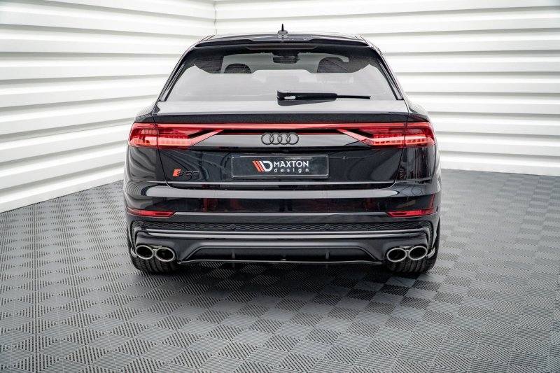 Maxton Mittlerer Diffusor Heck Ansatz DTM Look für Audi SQ8 Mk1 schwarz Hochglanz AU-SQ8-1F-RD1G+RD2-G