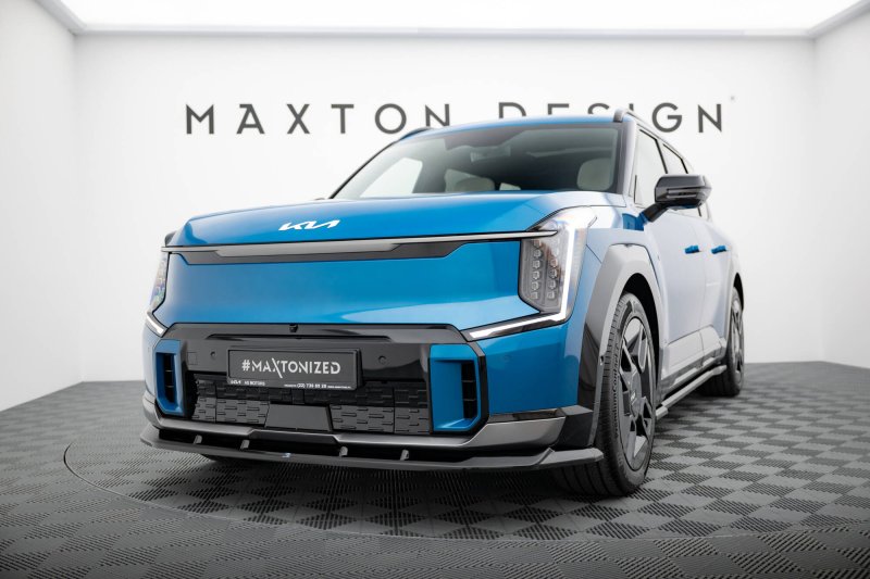 Preview: Maxton Front Ansatz Kia EV9 GT-Line Mk1 schwarz Hochglanz KI-EV9-1-GTLINE-FD1-G