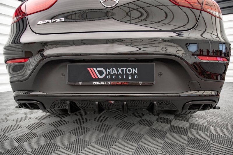 Maxton Diffusor Heck Ansatz für Mercedes-Benz GLC Coupe AMG-Line C253 Facelift schwarz Hochglanz ME-GLC-C253F-AMGLINE-RS1-G