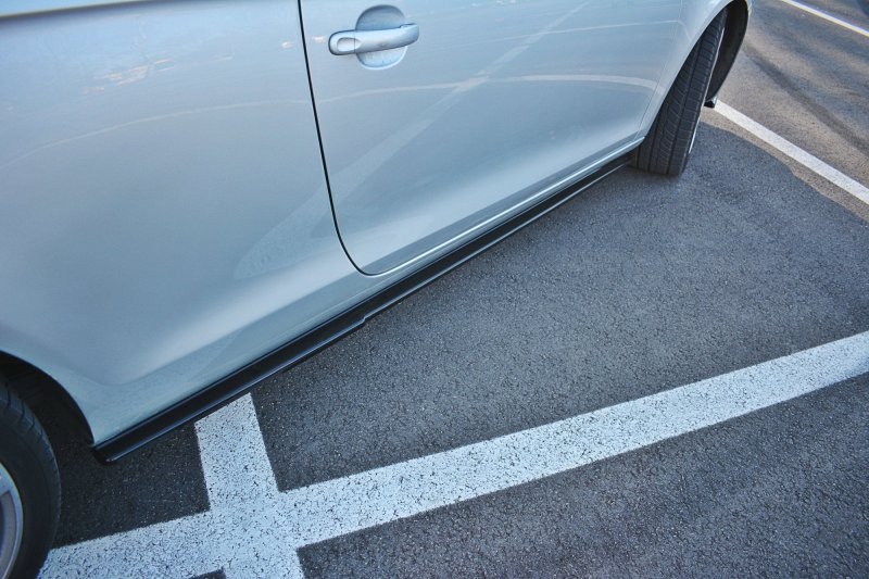 Maxton Seitenschweller Ansatz für VW EOS schwarz Hochglanz VW-EOS-1-SD1-G